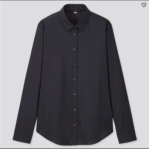 Uniqlo Women Supima COTTON STRETCH LONG-SLEEVE XS